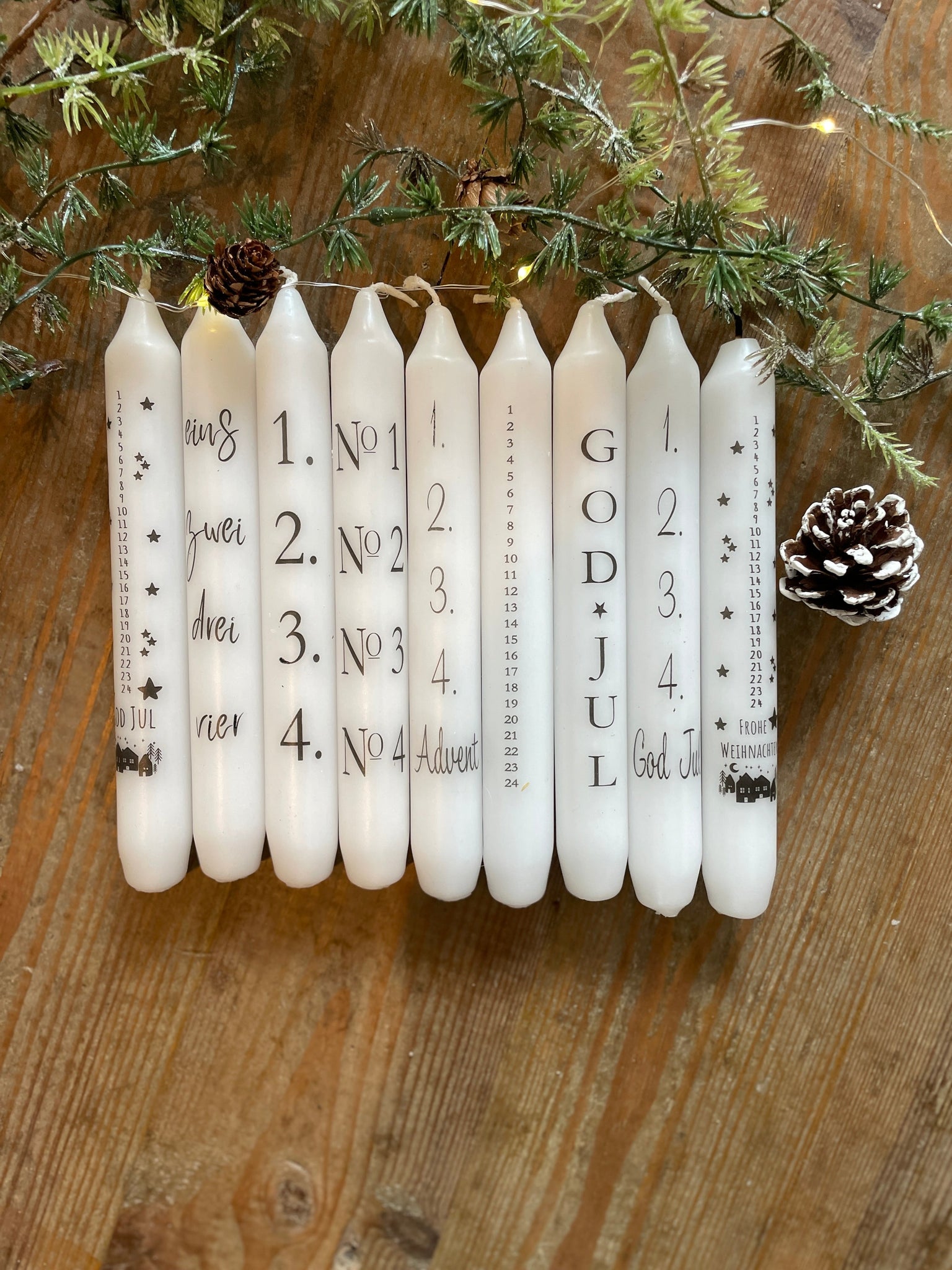 Stabkerzen Advent \
