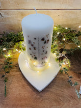 Load image into Gallery viewer, Tischdeko &amp; Geschenk &amp; Untersetzer Herz &quot;Sami&quot; vintage weiss (Weihnachtsdeko)

