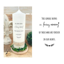 Charger l&#39;image dans la galerie, Trauerkerze &quot;Dan&quot; *This candle burns in loving memory...* Spruch
