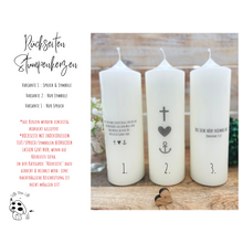 Lade das Bild in den Galerie-Viewer, Trauerkerze &quot;Jasmin&quot; *In loving memory* Spruch
