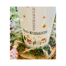 Lade das Bild in den Galerie-Viewer, Weihnachtskerze/Adventskerze &quot;Alvena 5&quot; Kalenderkerze 1-24
