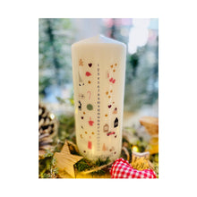 Lade das Bild in den Galerie-Viewer, Weihnachtskerze/Adventskerze &quot;Marun klassisch&quot; mit Zahlen 1-24
