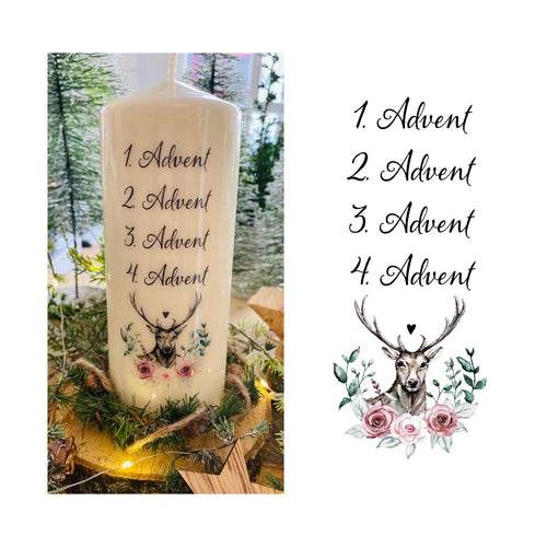 Weihnachtskerze/Adventskerze 