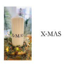 Load image into Gallery viewer, Weihnachtskerze/Adventskerze &quot;XMAS&quot; Stempel Stern
