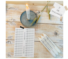 Lade das Bild in den Galerie-Viewer, Kerzenfolie Kerzentattoo &quot; Dutti - Ein Pätzchenduft liegt in der Luft &quot; * Backen Weihnachtsbäckerei Plätzchen * diy - Kerzensticker DIY

